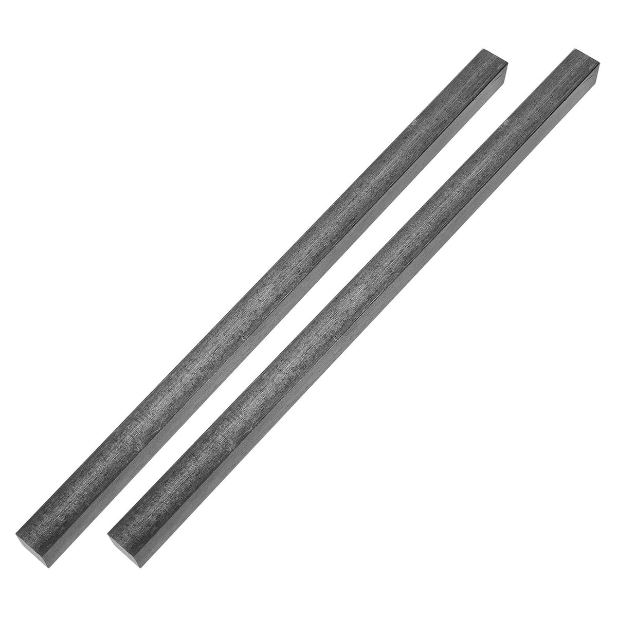 2Pcs Square Steel Bar Stock, 19/32"x19/32"x12"(15mmx15mmx305mm) A36 Square Steel Rod Bars Precision Key Stock for Keyways Structural Support Industrial Machinery DIY Craft