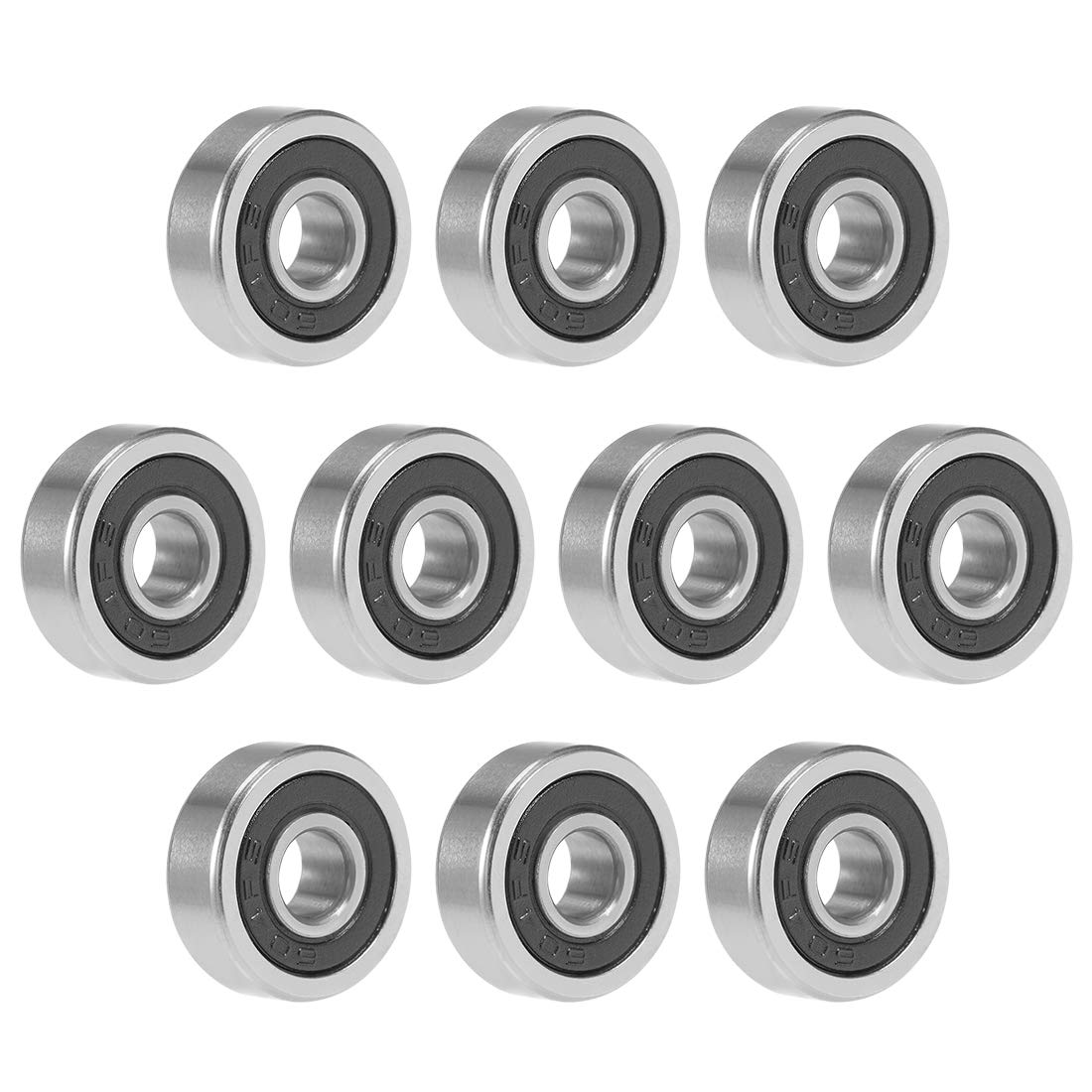 604-2RS Deep Groove Ball Bearing 4x12x4mm Double Sealed Chrome Steel Bearings 10-Pack