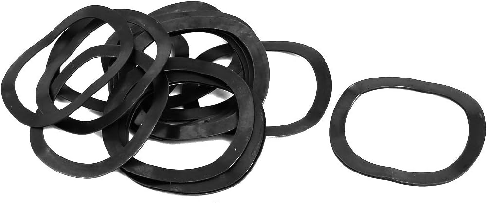 30mm Inner Diameter 39mm Outer Dia 0.5mm Thickness Carbon Steel Compression Type Wave Washer 20pcs