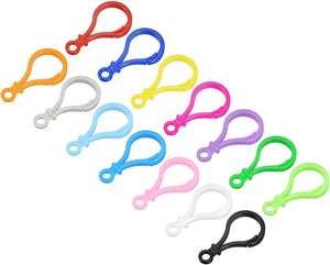 Plastic Lobster Clasps, 48mm Colorful Claw Snap Clip Hooks for Lanyard, Keychains, DIY Crafting, 5Sets of 14 Colors (70Pcs)