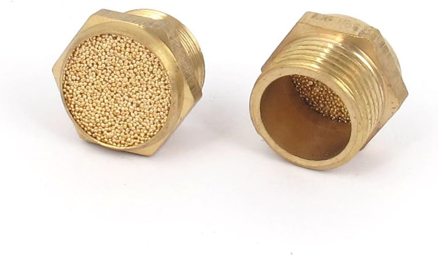 3/8BSP Thread Pneumatic Air Breather Silencer Muffler 2pcs