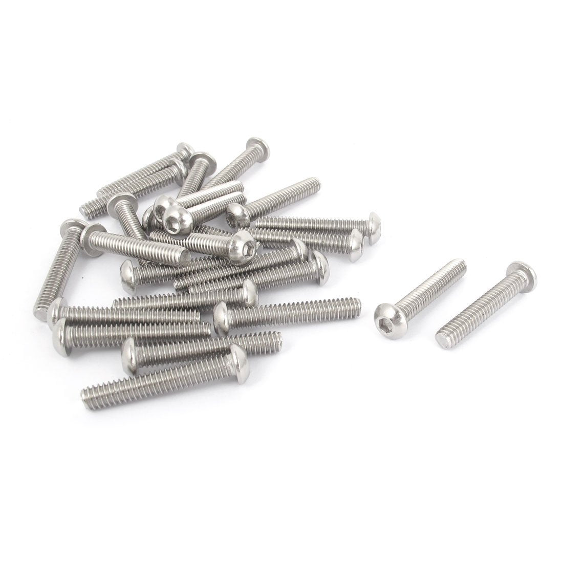 s16071200am0023 1/4 Inch-20x1-1/2 Inch Hex Socket Button Head Bolts Screws 25pcs (Pack of 25)
