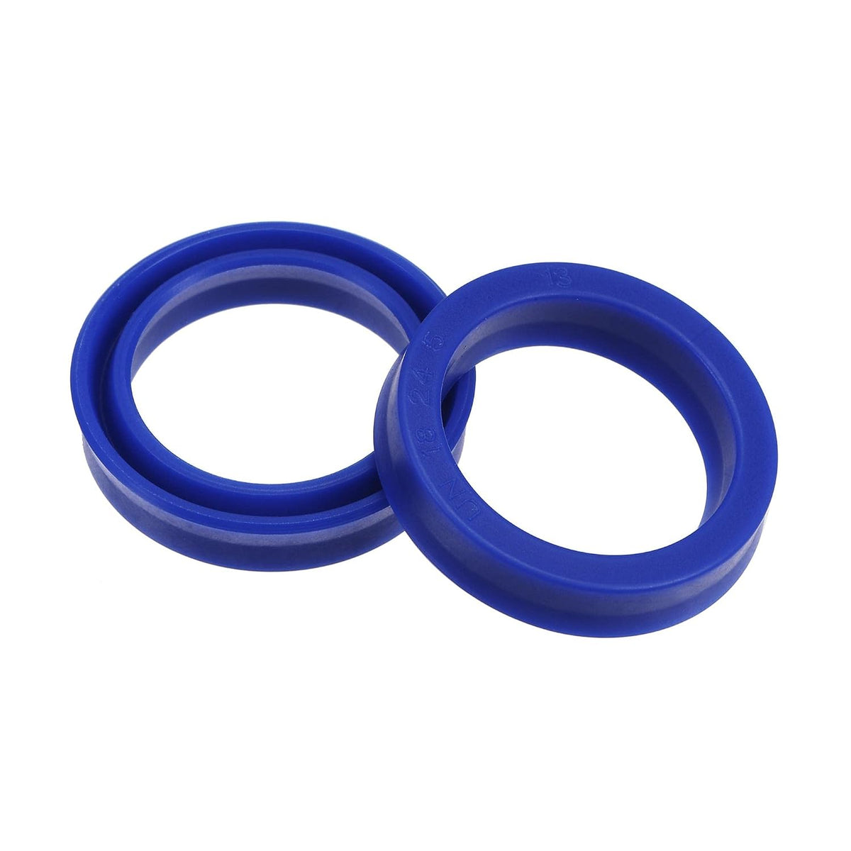 UN Radial Shaft Seal 18mm ID x 24mm OD x 5mm Width PU Oil Seal, Blue Pack of 2