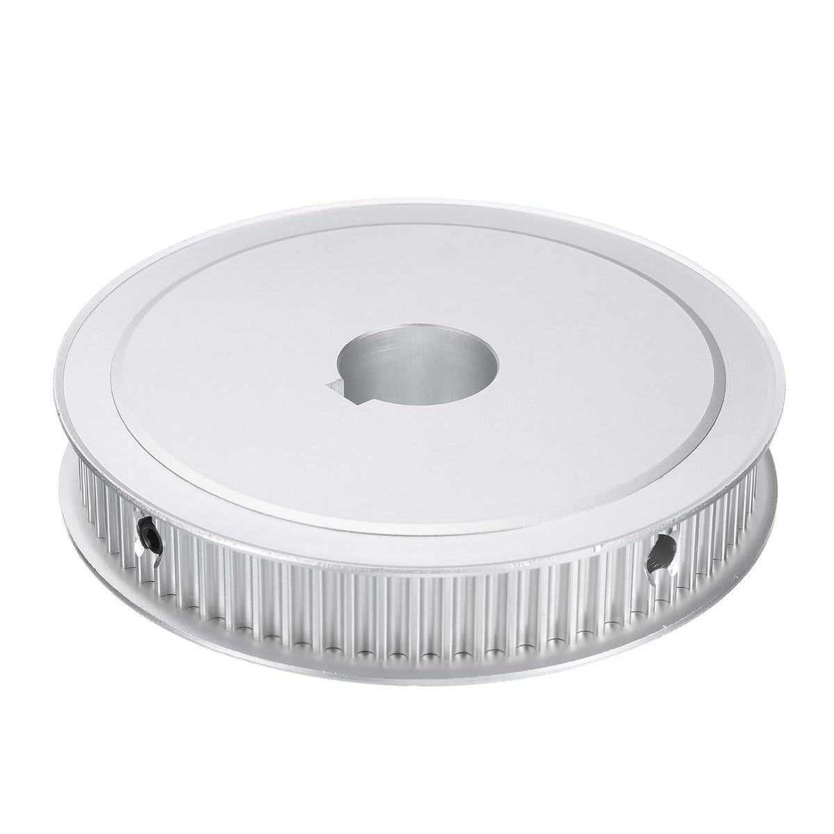5M-70T-1B Timing Belt Pulley 1" Bore, 70 Teeth Aluminum Alloy Synchronous Wheel with Keyway, Pitch 5mm Tooth for 15mm Width Belt