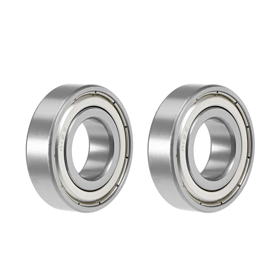 R12ZZ Deep Groove Ball Bearing 3/4"x1-5/8"x7/16" Double Shielded Chrome Steel Bearings 2-Pack