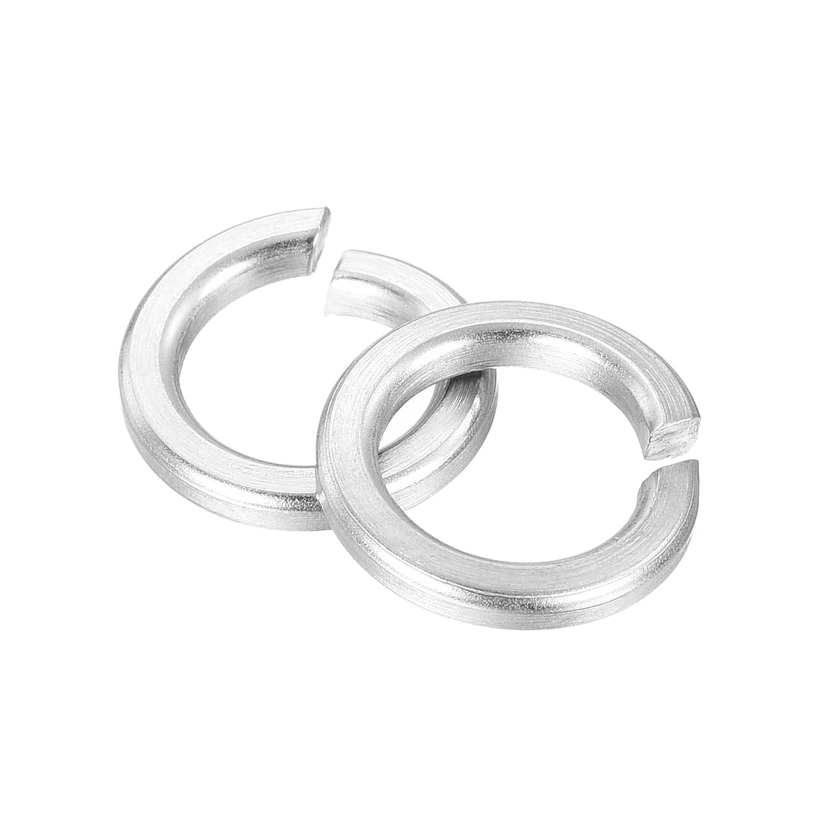 M8 Split Lock Washer, 50Pcs 316 Stainless Steel Spring Lock Washers Metal Split Ring Washer for Screw Bolts Machinery