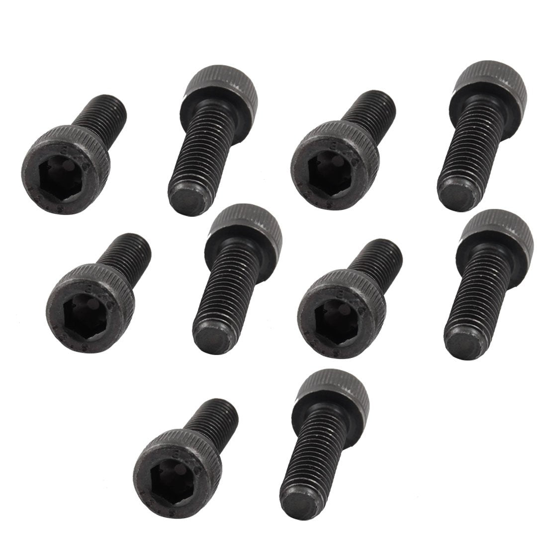 10 Pcs M6x20mm Metal Hex Socket Head Cap Screws 15/64" x 25/32"