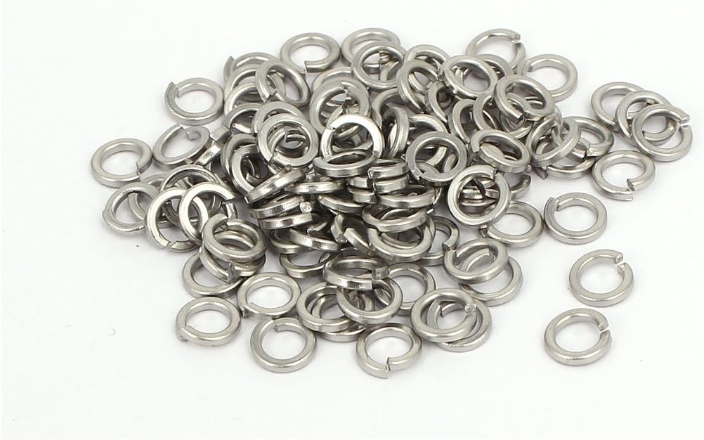 M4 Inner Diameter 316 Stainless Steel Split Lock Spring Washers Gasket 100pcs