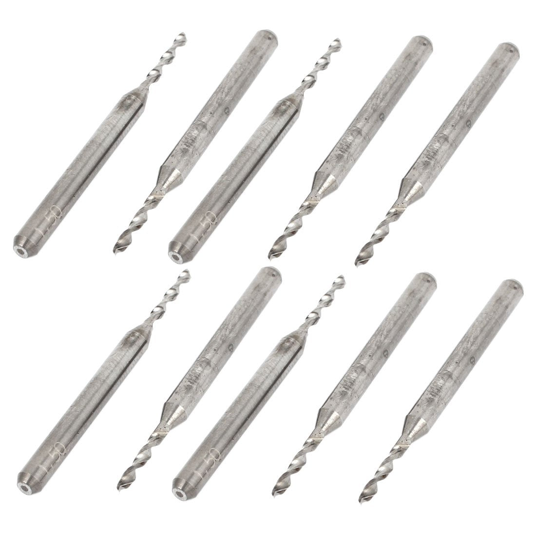 10pcs 1.5mm Tip Groove Flute Tungsten Carbide Micro PCB Drill Bits