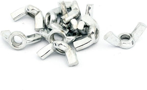 10 pcs 5mm Coarse Thread Qucik Release Metal Wingnut Hardware