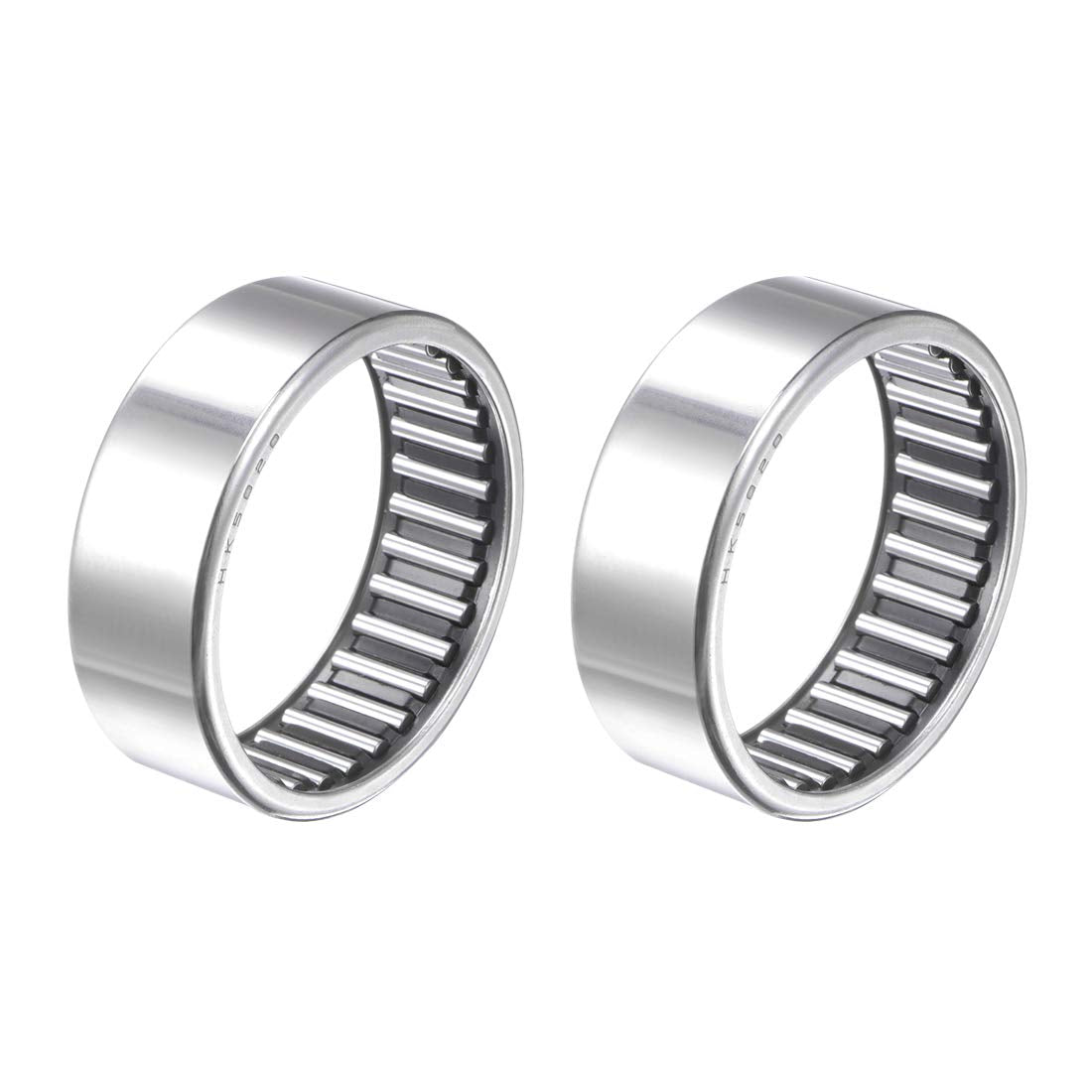HK5020 Drawn Cup Needle Roller Bearings, Open End, 50mm Bore, 58mm OD, 20mm Width 60000N Static Load 28000N Dynamic Load 5300rpm Limiting Speed 2pcs