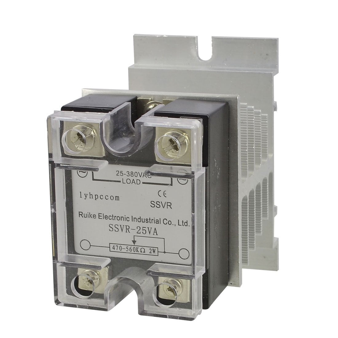 AC 25-380V Solid State Relay Voltage Resistance Regulator 25A W Heat Sink