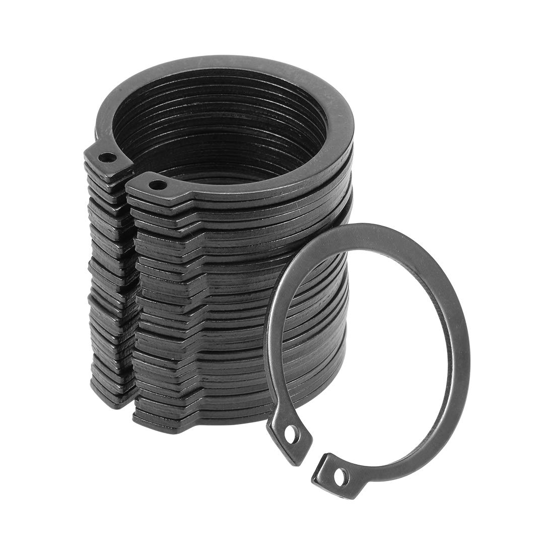 40mm External Circlips C-Clip Retaining Shaft Snap Rings 65Mn 30pcs