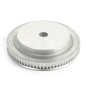 a14041500ux0296 5.08mm Pitch 12mm Bore Dia 72 Tooth Flanged Timing Belt Pulley 72XL, 304 Stainless Steel