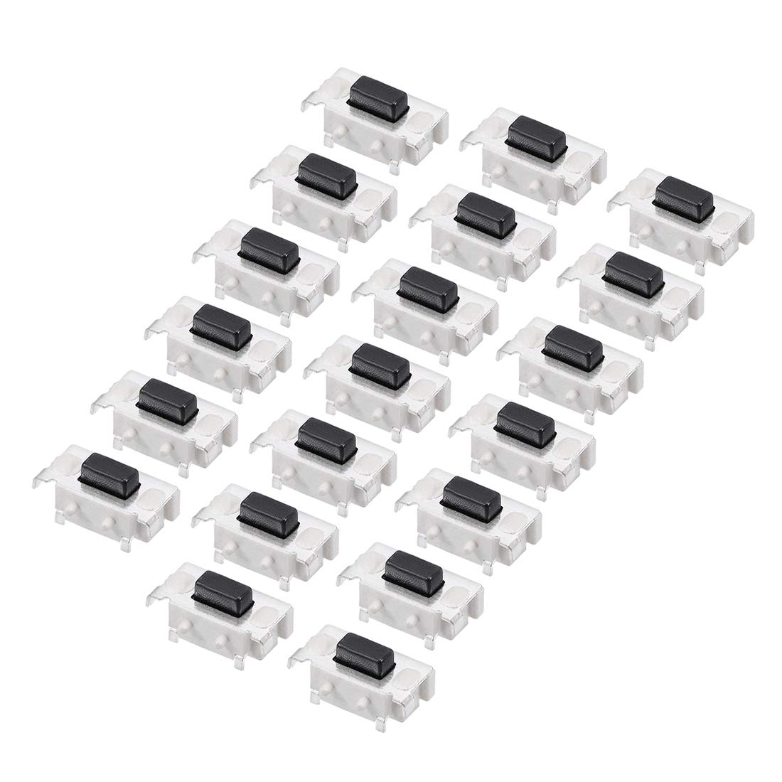 3x6x3.5mm Panel PCB Momentary Tactile Tact Push Button Switch 2 Terminals 20 Pcs