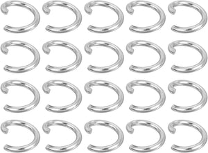 150Pcs Open Jump Rings, 10mm 316 Stainless Steel O Rings, Split Rings Circle Clasp Connecting Ring for Jewelry Making Supplies Necklace Repair, Silver