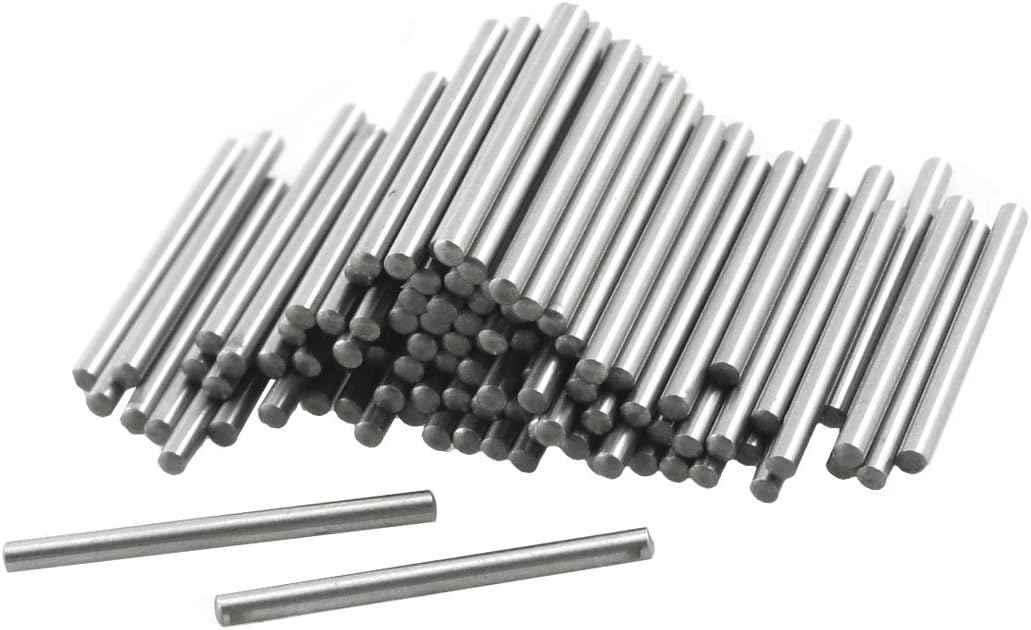 100 Pcs Metal 1.2mm x 15.8mm Dowel Pins Fasten Elements
