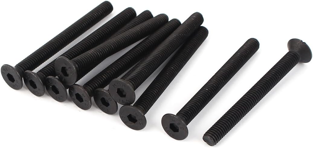 M6 x 60mm Full Threaded Hex Socket Countersunk Screws Fasteners 10pcs