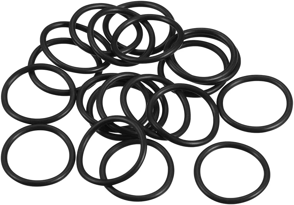 Nitrile Rubber O-Rings 20.6mm OD 17mm ID 1.8mm Width, Metric Sealing Gasket, Pack of 20