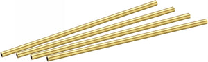 Brass Round Tube 3mm OD 0.5mm Wall Thickness 100mm Length Pipe Tubing 4 Pcs