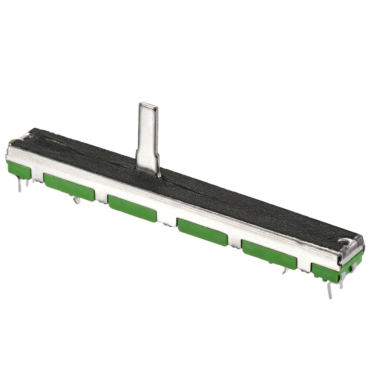 Fader Variable Resistors Mixer 75mm Straight Slide Potentiometer B50K Ohm Dual Channel Green 5pcs