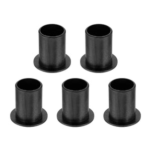 5Pcs Flanged Sleeve Bearing, Plastic Bushing ID 12mm x OD 14mm x Length 20mm POM Bushing, Black