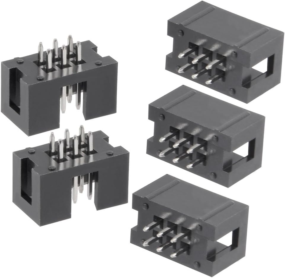 20Pcs 2.54mm Pitch 2x3-Pin Double Row Straight Box Header Connector PCB Board Socket