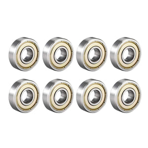 6000ZZ Ball Bearing 10mm x 26mm x 8mm Double Shielded 6000-2Z 80100 Deep Groove Bearings High Carbon Steel Z1 (Pack of 8)