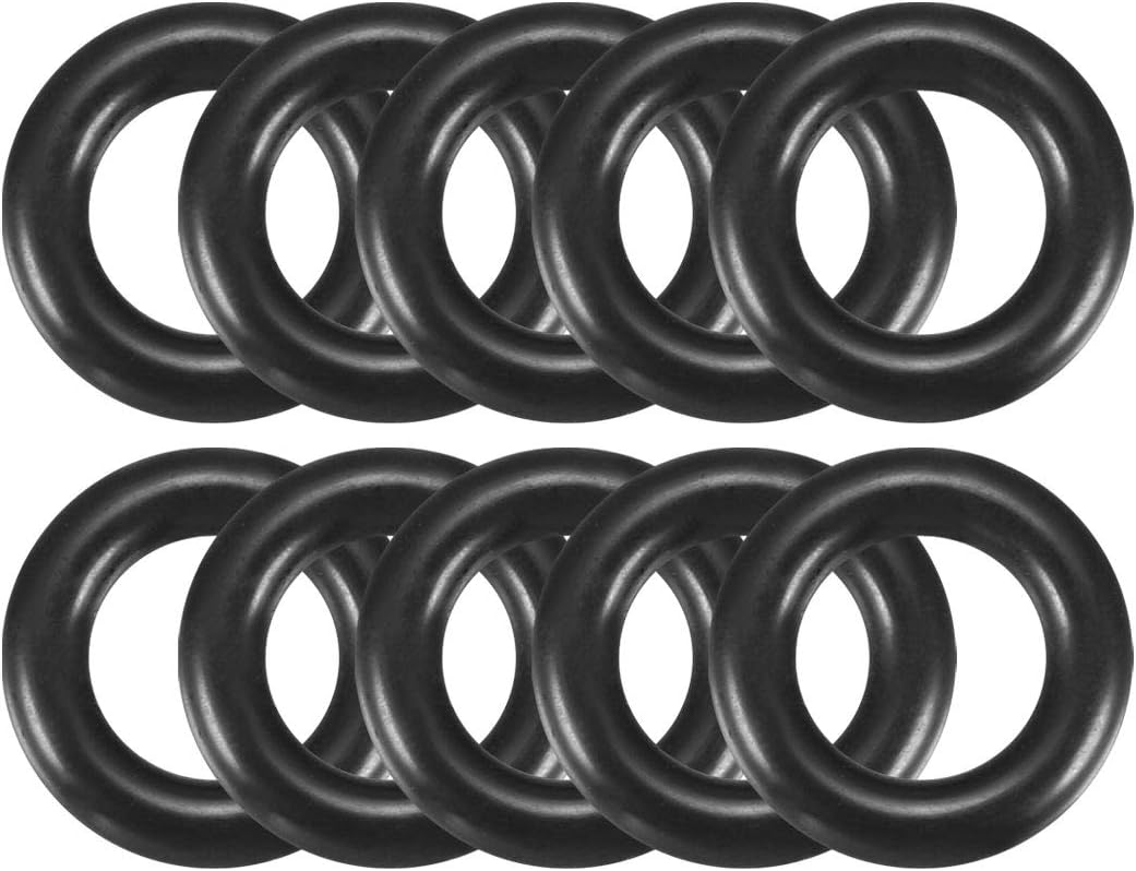 Nitrile Rubber O-Rings, 14mm OD 8mm ID 3mm Width, Metric Sealing Gasket, Pack of 10