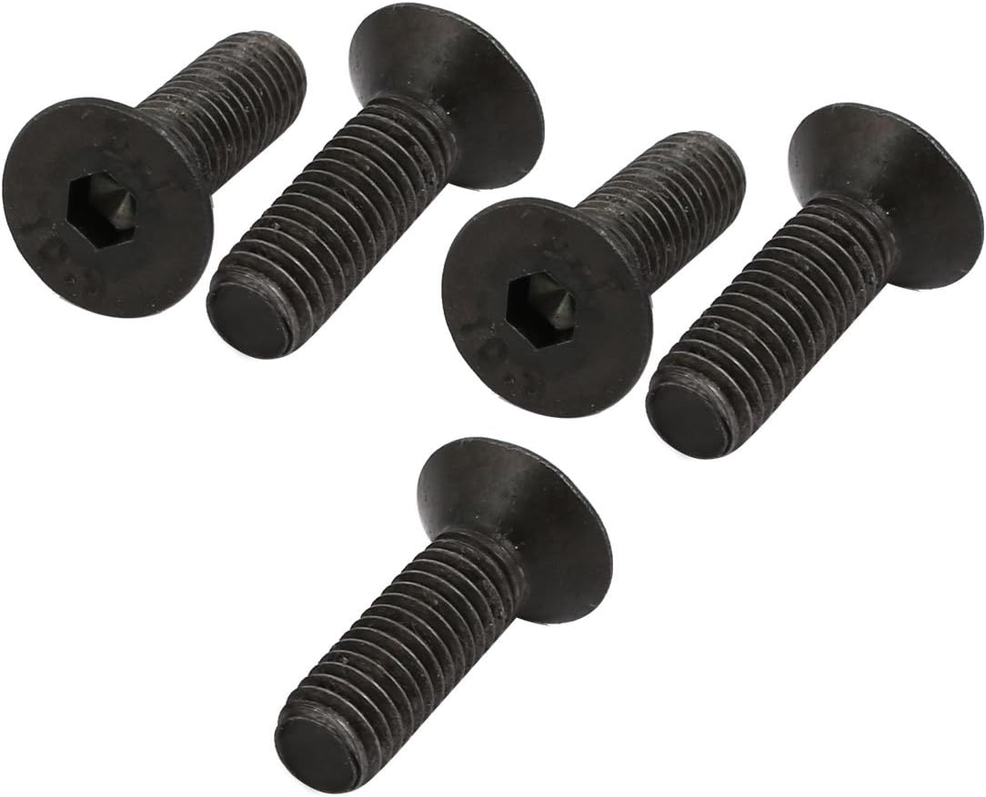 5pcs M5x16mm Flat Countersunk Head Hex Socket Left Hand Thread Bolt DIN7991