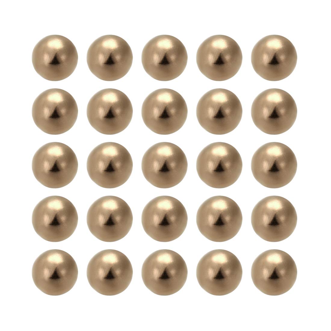 1/4-inch Precision Solid Brass Bearing Balls 25pcs