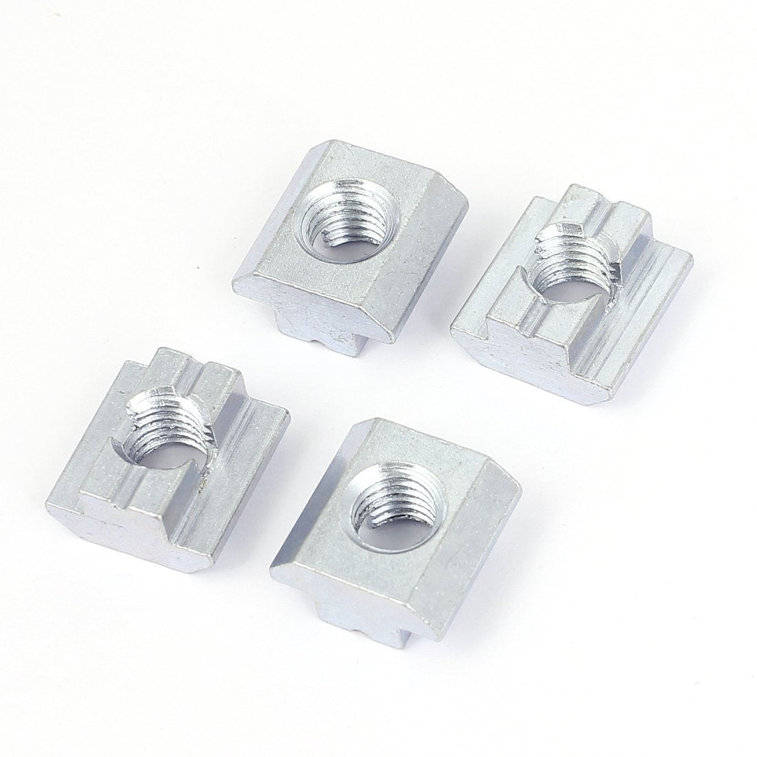 M10 45 Series Metal T-Slot Nut Sliding Block Slot Nuts 4pcs