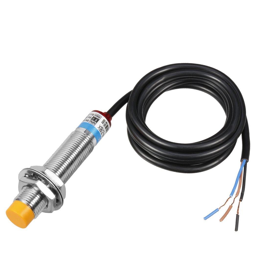 Inductive Proximity Switch Sensor NPN Normally Open, 6-36V DC, 12 mm Diameter, 4 mm