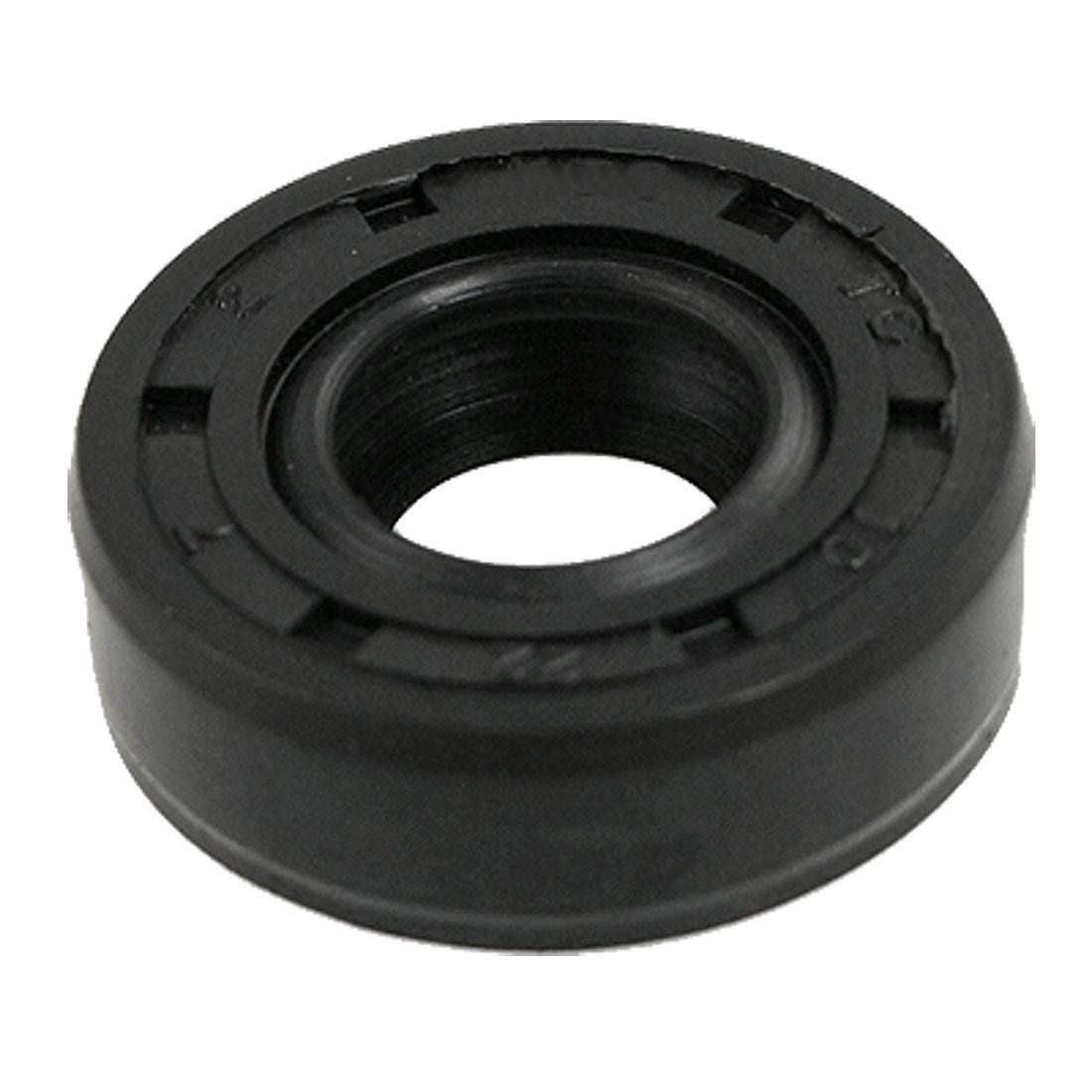 Metric Rotary Shaft Oil Seal 10x22x7mm TC Double Lips Rubber, Black