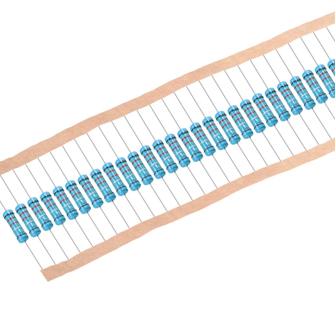 30Pcs 0.22 Ohm Resistor, 2W 1% Tolerance Metal Film Resistors, Lead, 5 Bands for DIY Electronic Projects and Experiments