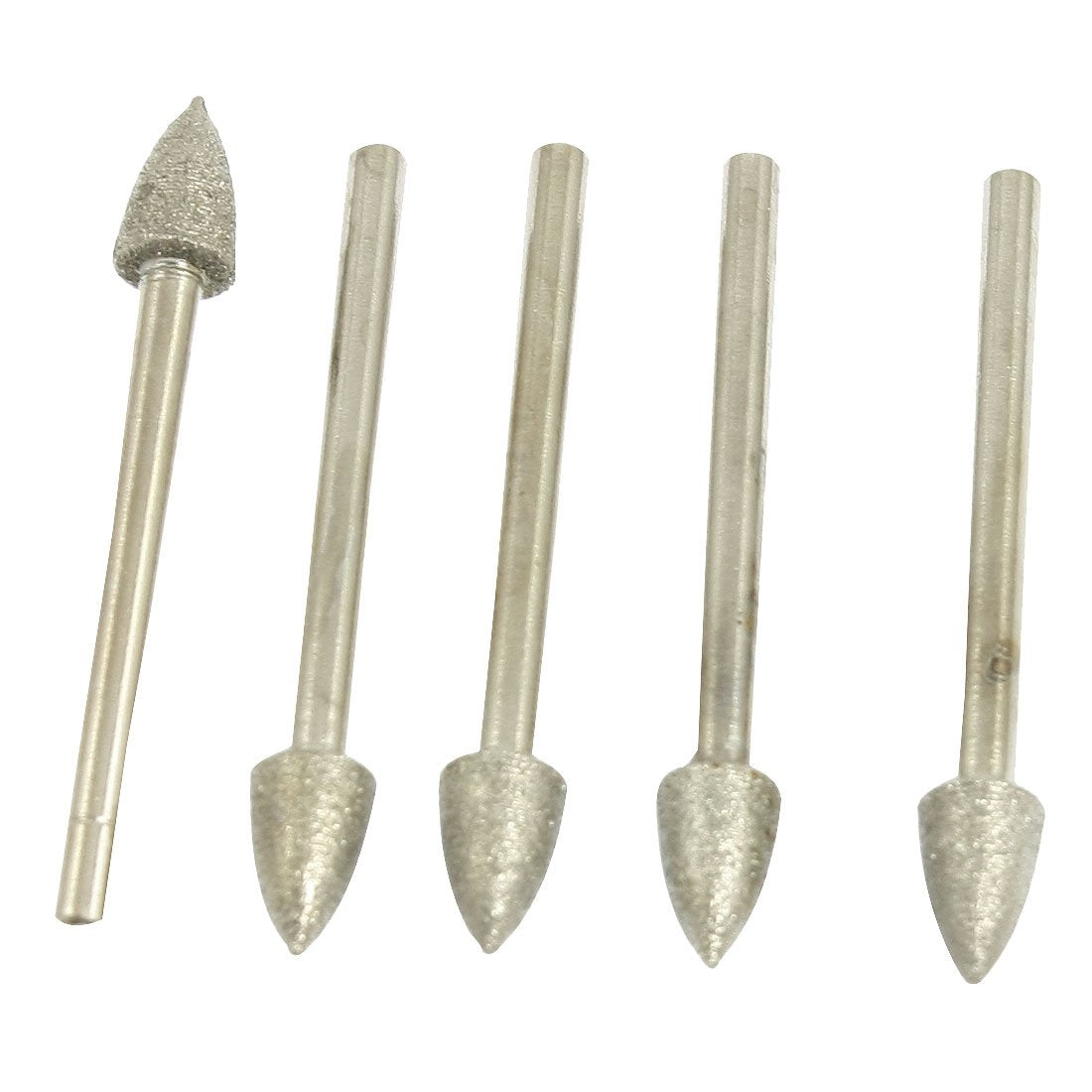 3mm Dia Shank Tapered Nose Diamond Mounted Point 5 Pcs