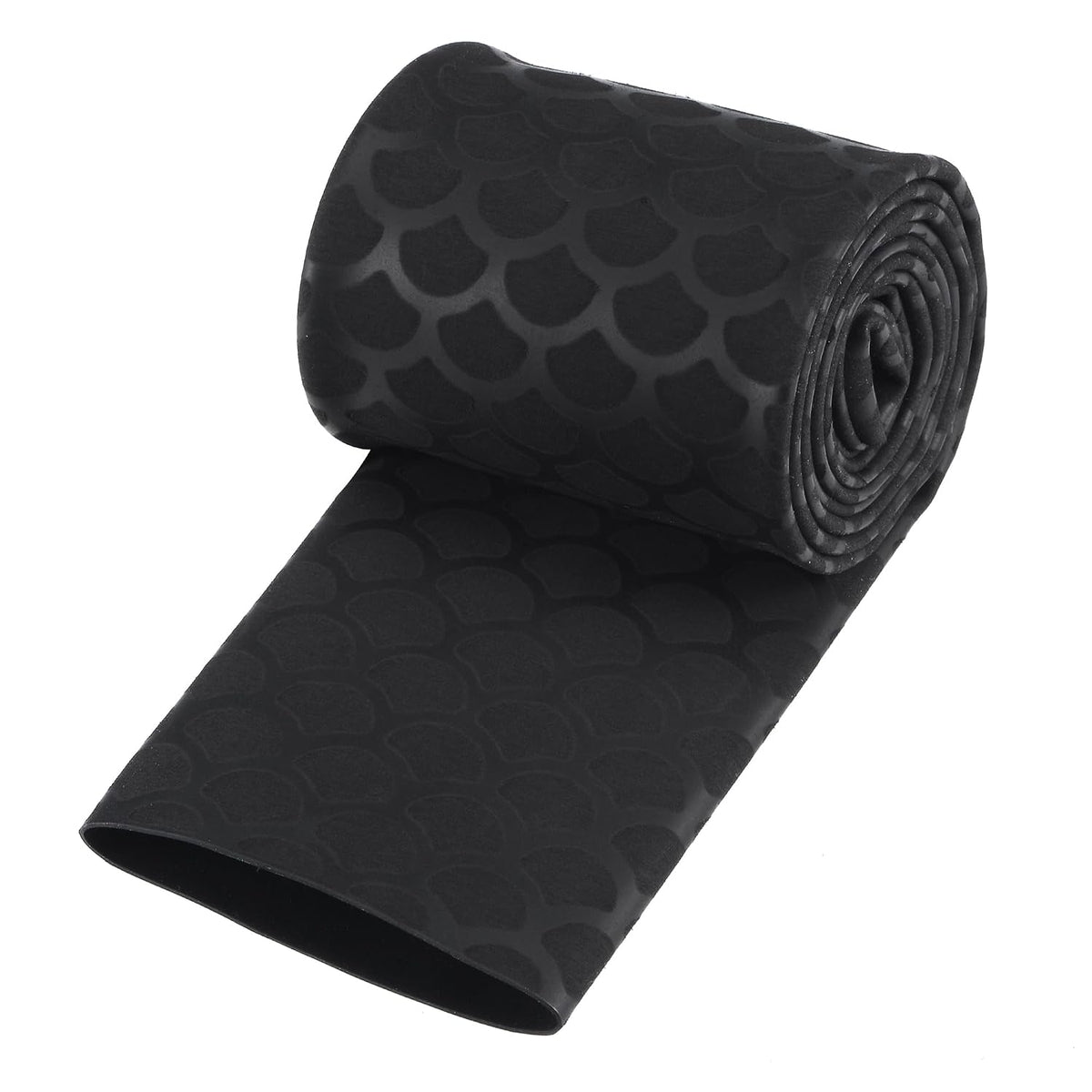 Heat Shrink Wrap Tubing Sleeve for Fishing Rod Grips Handle, 63mm Flat 3.3ft 2:1 Ratio Black