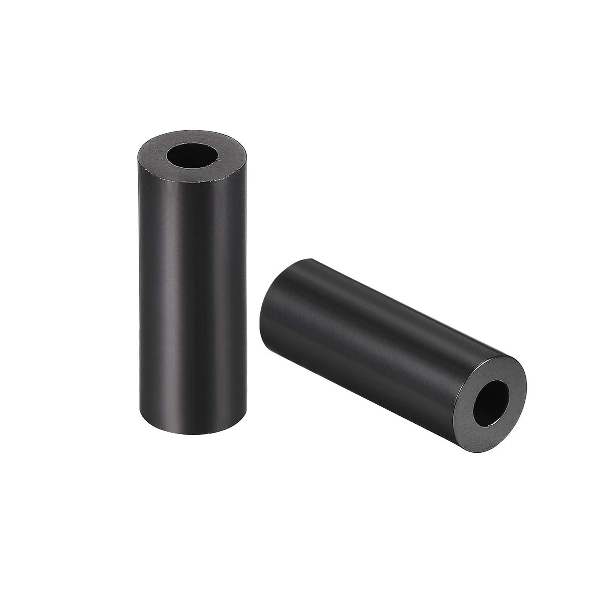 Nylon Round Spacer Washer 3.2mm ID 7mm OD 15mm Height for M3 Screws Black 100Pcs