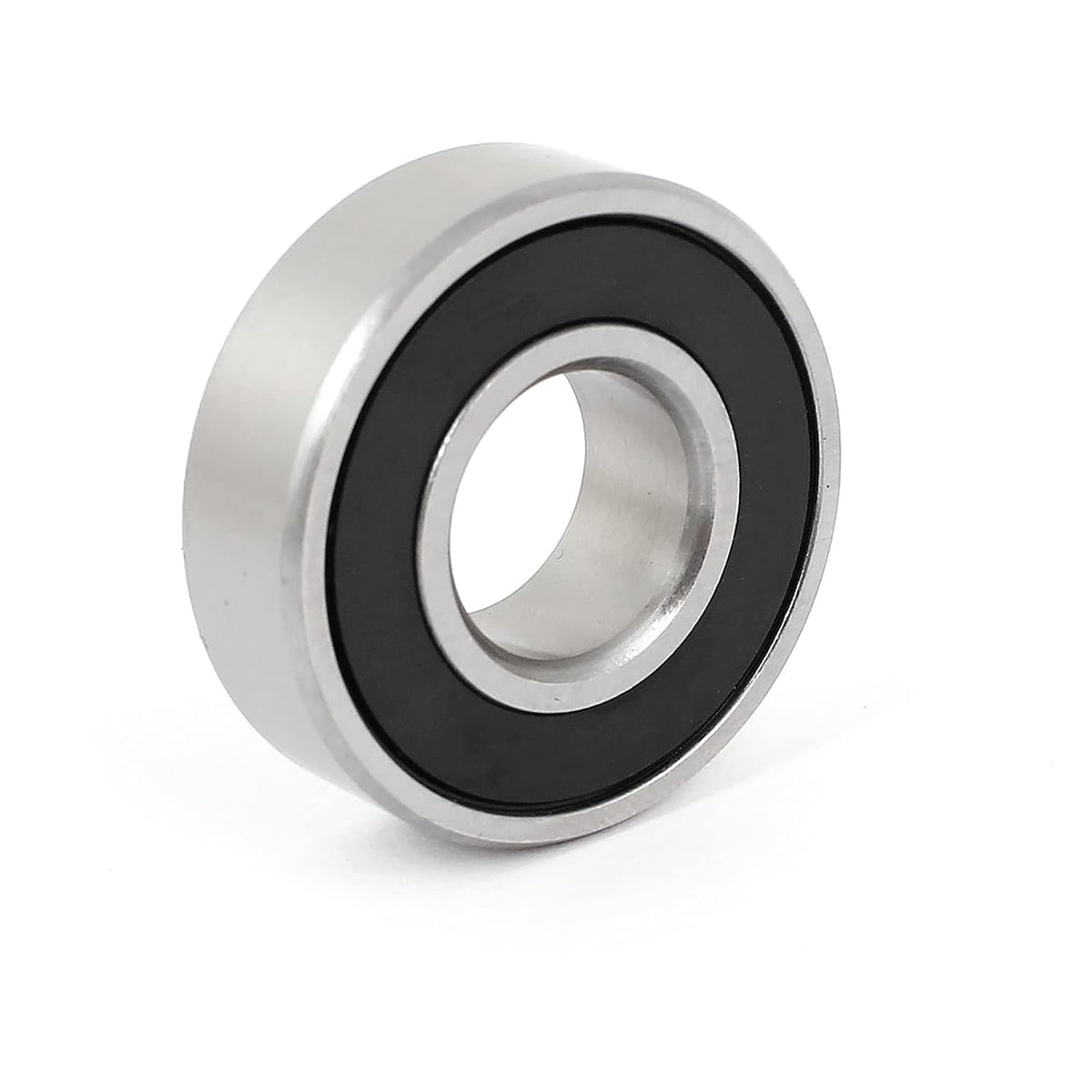 6202RS 15 x 30 x 11mm Double Shielded Deep Groove Ball Bearings, 1.4 Inch Width, 0.6 Metal