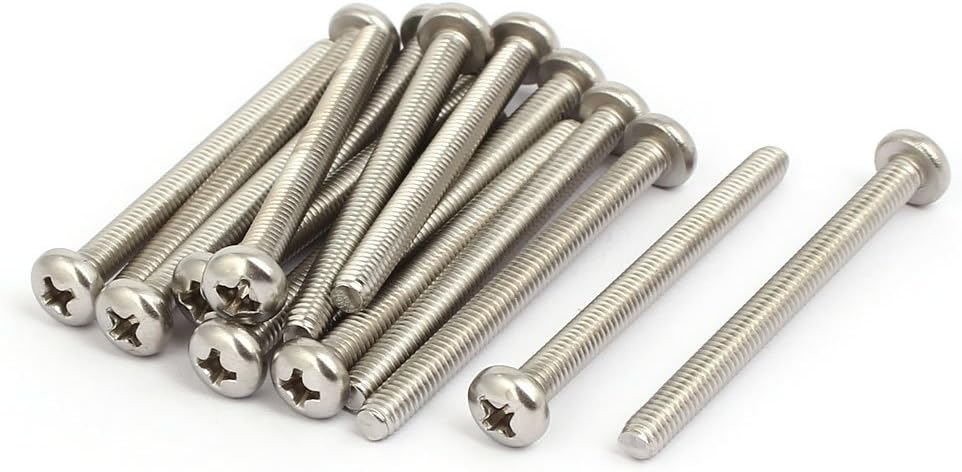 M4x45mm 316 Stainless Steel Phillips Socket Pan Head Machine Screws 15pcs