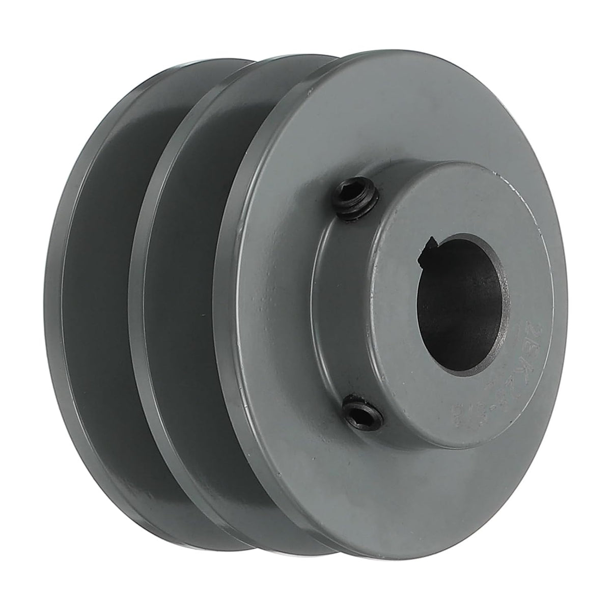 2BK28-5/8 V-Belt Sheave 5/8"Bore 2.95"OD Double Groove Web Sheave Bored-to-Size Sheave, Cast Iron, Belt Section for 3L or B Belt