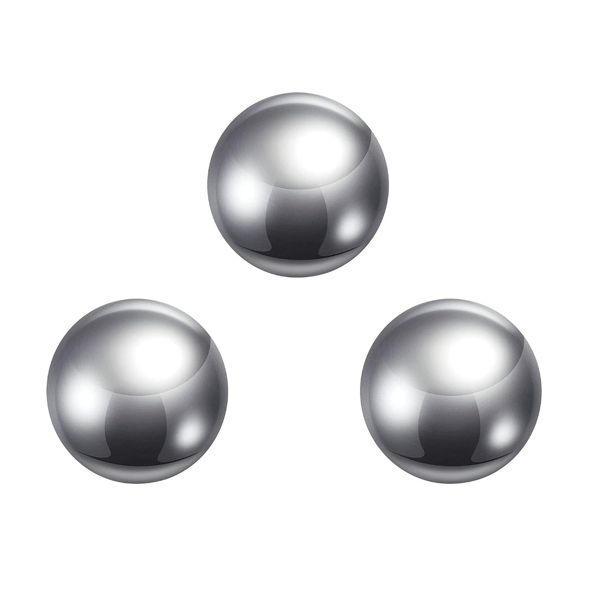 3pcs 1" 304 Stainless Steel Balls G100 Precision for Keychain, Bearings