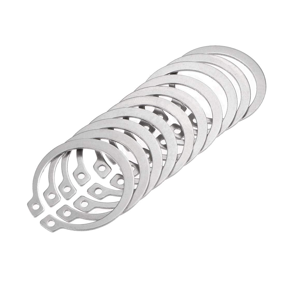 46mm External Circlips C-Clip Retaining Shaft Snap Rings 304 Stainless Steel 10pcs