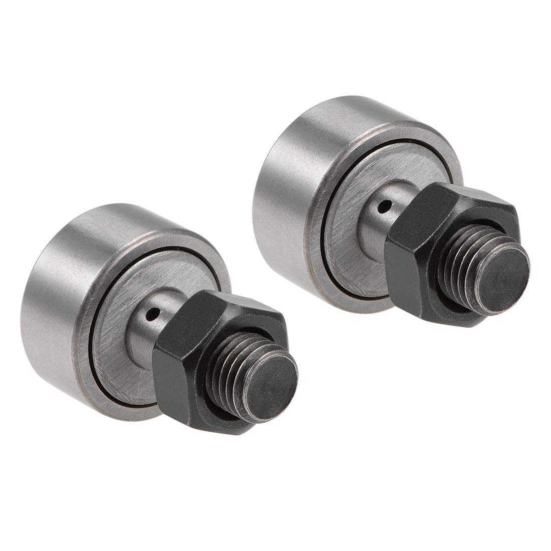 CF12 Cam Follower KR30 Needle Roller Bearing, 30mm Roller Diameter, 14mm Roller Width, M12 Standard Stud 2pcs