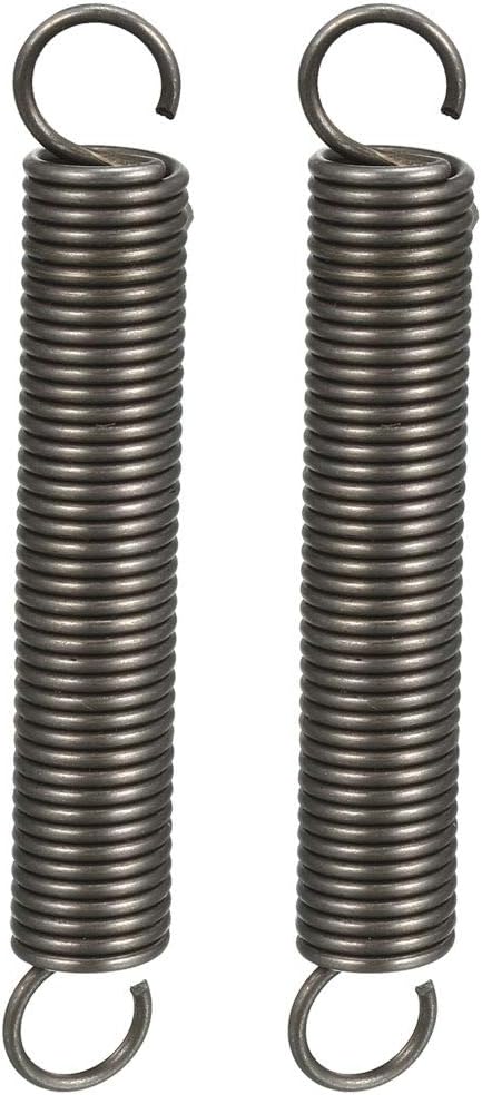 Extended Tension Spring Wire Diameter 0.047", OD 0.39", Free Length 2.76" Spring Steel Small Dual Hook Tension Spring 2pcs