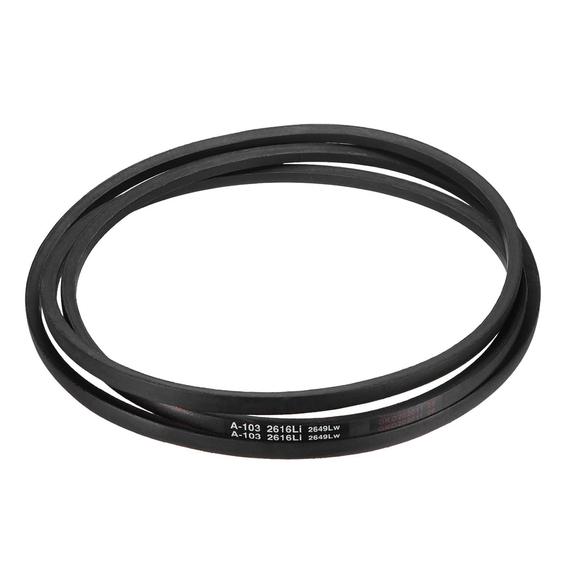 5Pcs A103 Classic Wrapped Rubber V-Belt, 105" Outside Circumference x 0.51" Width x 0.32" Height, A-Section Rubber Drive Belt