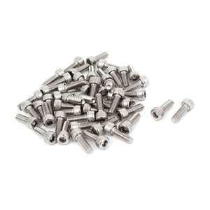 a15040700ux0119 M4x12 mm 3 mm Hex Key Socket Head Knurled Cap Screws Bolts 50 Pcs Pack of 50