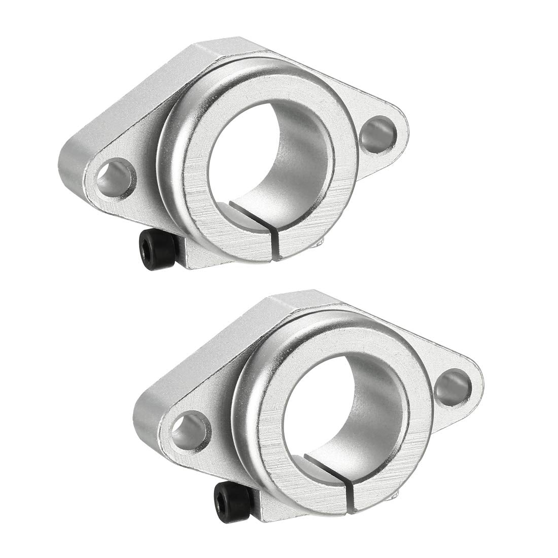 2PCS SHF25 Aluminum Linear Motion Rail Clamping Rod Rail Guide Support for 25mm Diameter Shaft