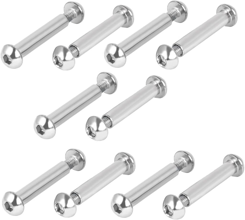 8mmx42mm Hex Socket Cap Head Screw Bolt Sleeve Barrel Connector Nut 10pcs