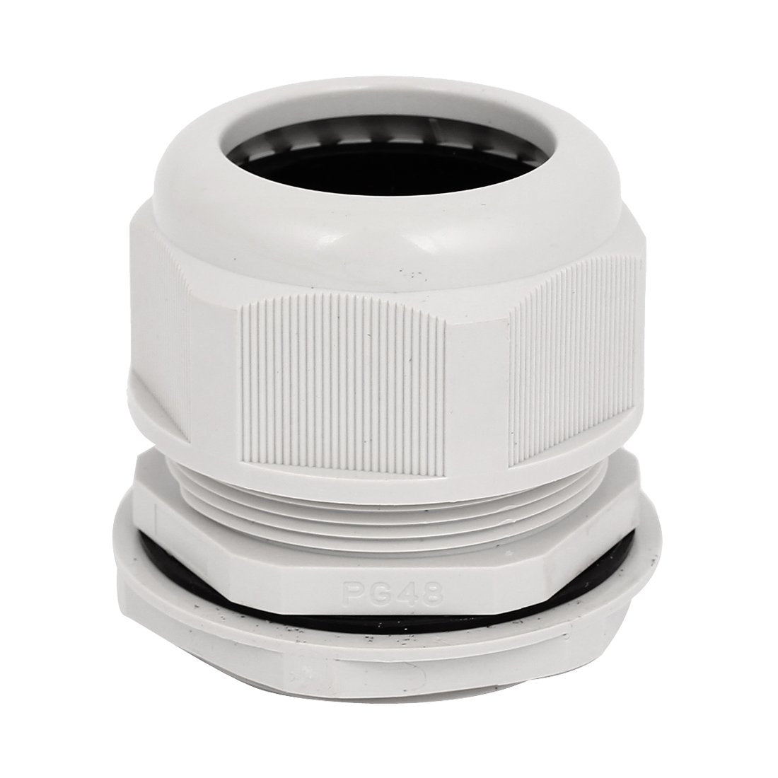 a15072900ux1387 PG48 35-45mm Range Locknut Stuffing Cable Gland Connector Joints White, Metal